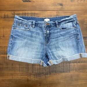 J. Crew Denim Cuffed Shorts Womens Size 29 Blue Wash Casual‎